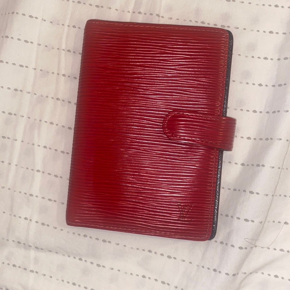 Louis Vuitton Red Epi Leather agenda